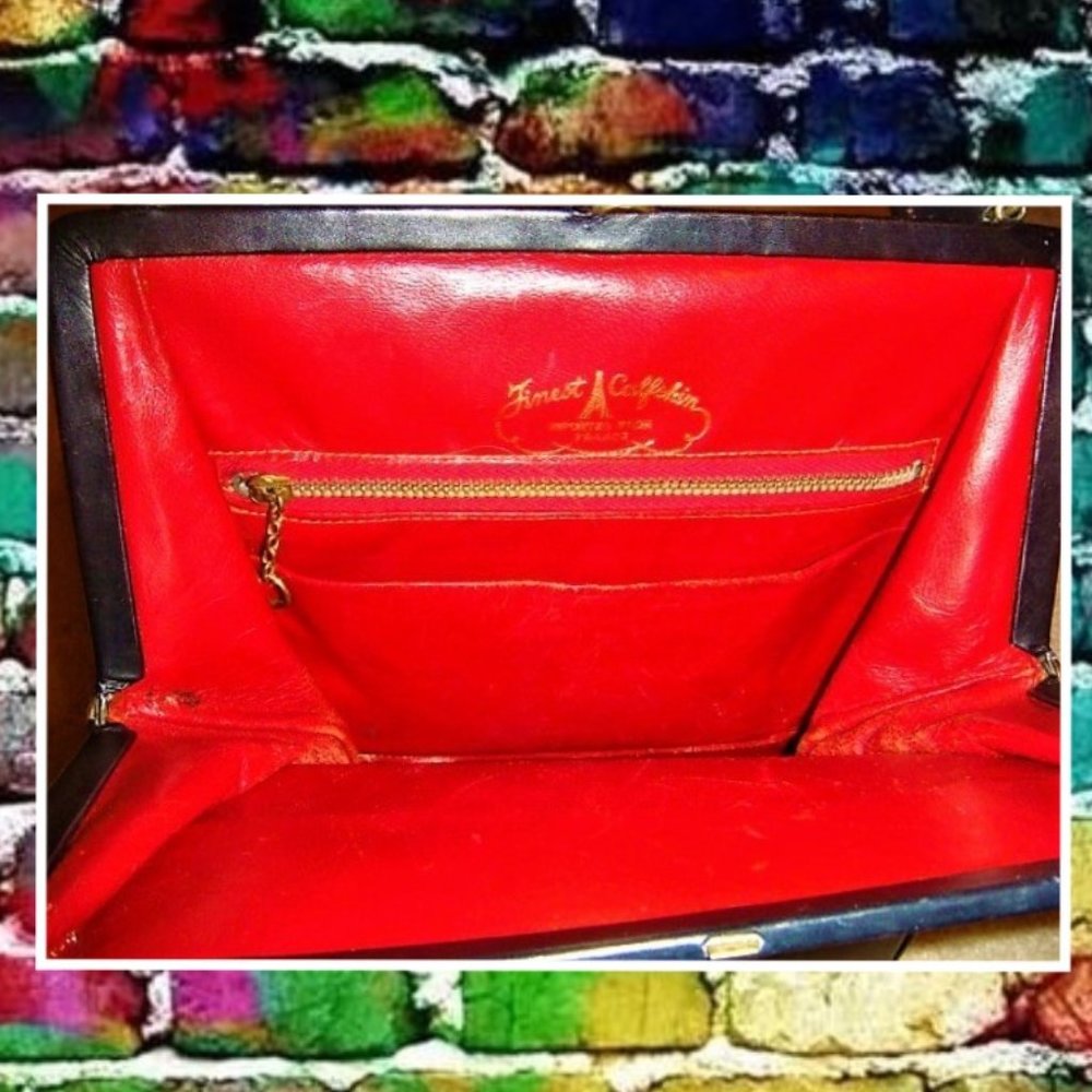 Vintage Calfskin Purse Imported From France - Picture 3 of 5
